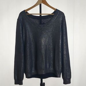 Guess Medium Metallic Blue Sweater